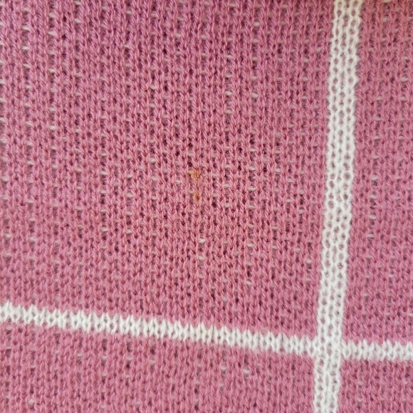 Alison Andrews Small Slide Split Pink Patterned Cowl Neck Sweater - Picture 4 of 7